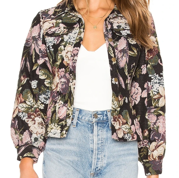 floral tapestry jacket - Picture 1 of 4